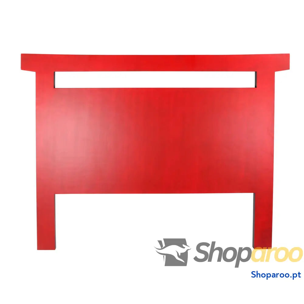 Cabeceira de Cama DKD Home Decor Preto Vermelho Madeira Abeto MDF 160 x 4 120 cm