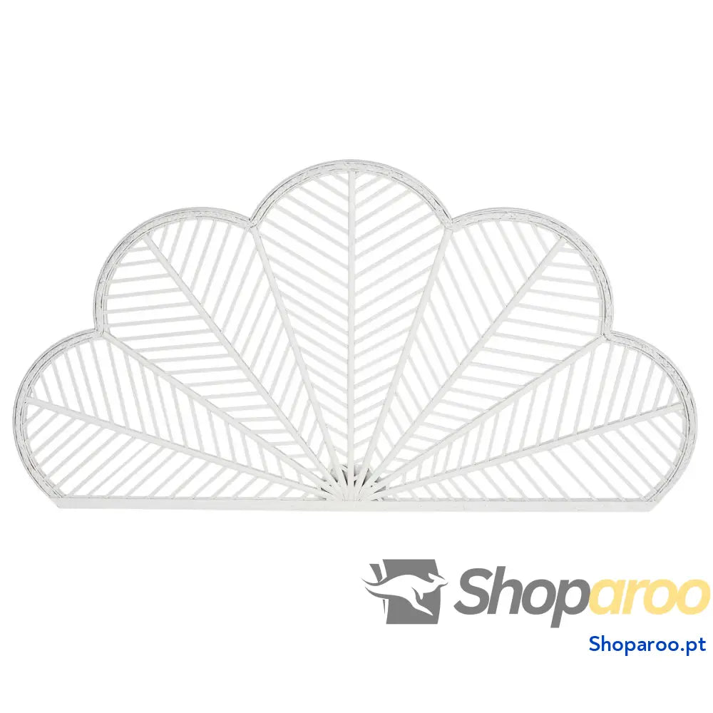 Cabeceira de Cama Home ESPRIT Branco Bambu Rotim 160 x 2,5 81 cm