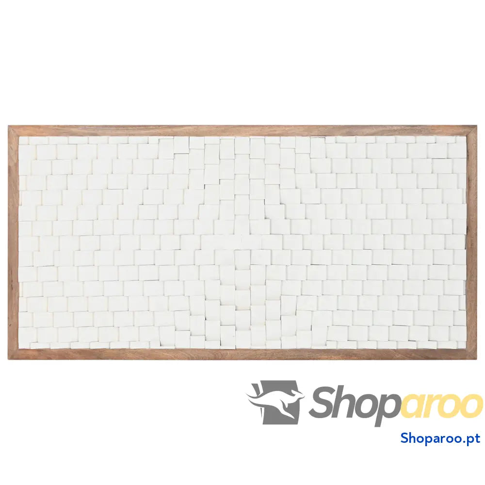 Cabeceira de Cama Home ESPRIT Branco Natural 180 X 5 90 CM