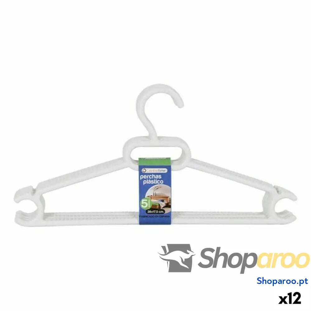 Cabides Leo Dem Leo Plástico 5 Peças 38 x 17,5 cm (12 Unidades)