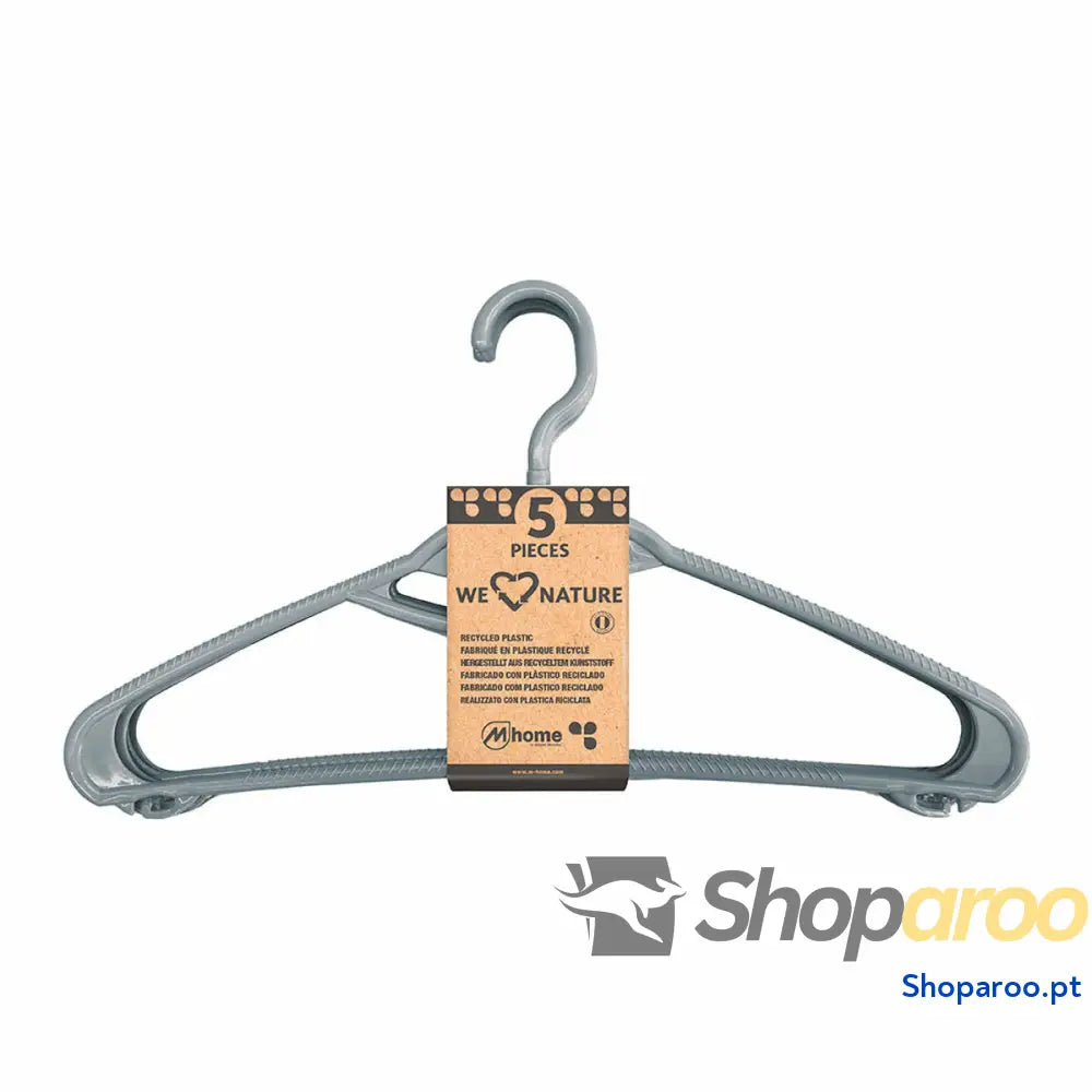 Cabides Mondex We Nature 42 cm Plástico reciclado 5 Unidades