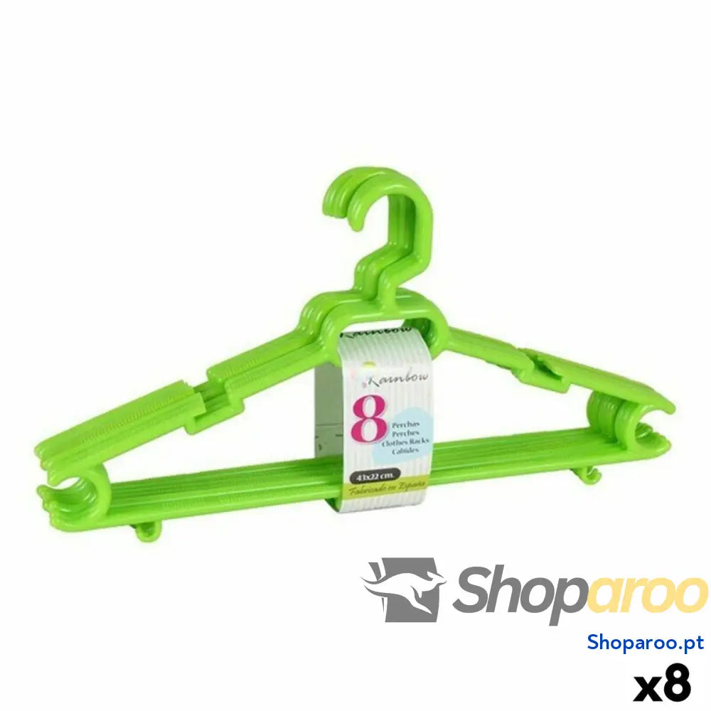Cabides Rainbow Dem Rainbow Plástico 8 Peças 43 x 22 x 6 cm (8 Unidades)