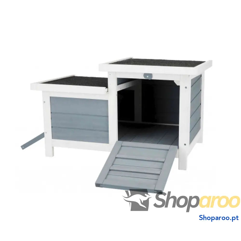 Cabina Trixie 62390 70 x 43 x 45 cm Coelho Madeira Branco/Cinzento