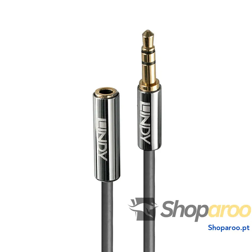 Cabo Alargador Jack (3,5 mm) LINDY 35327 1 m Preto Antracite