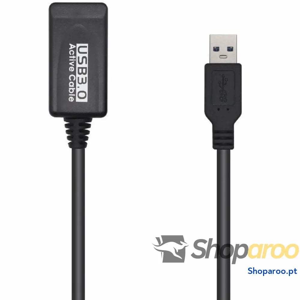 Cabo Alargador USB Aisens A105-0525 Preto 5 m (1 Unidade)