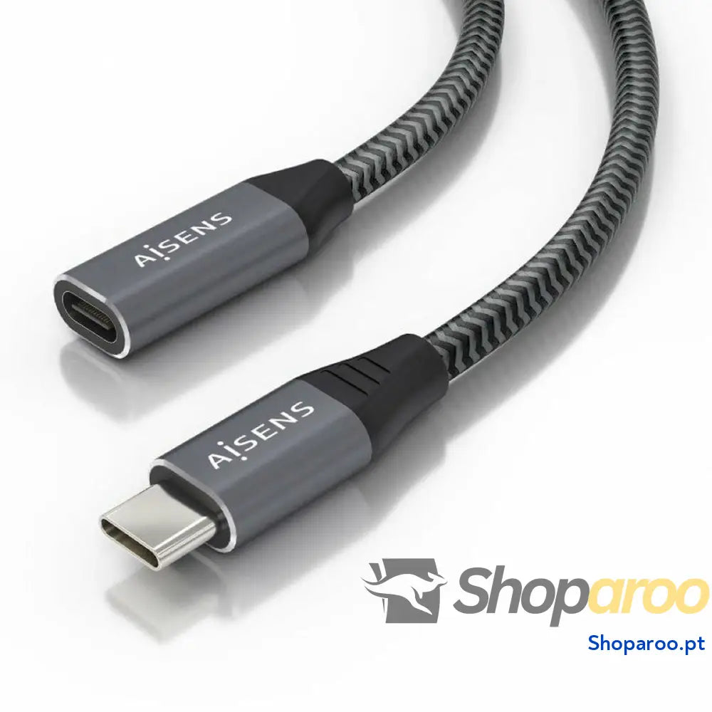 Cabo Alargador USB Aisens A107-0760 Cinzento 50 cm (1 Unidade)