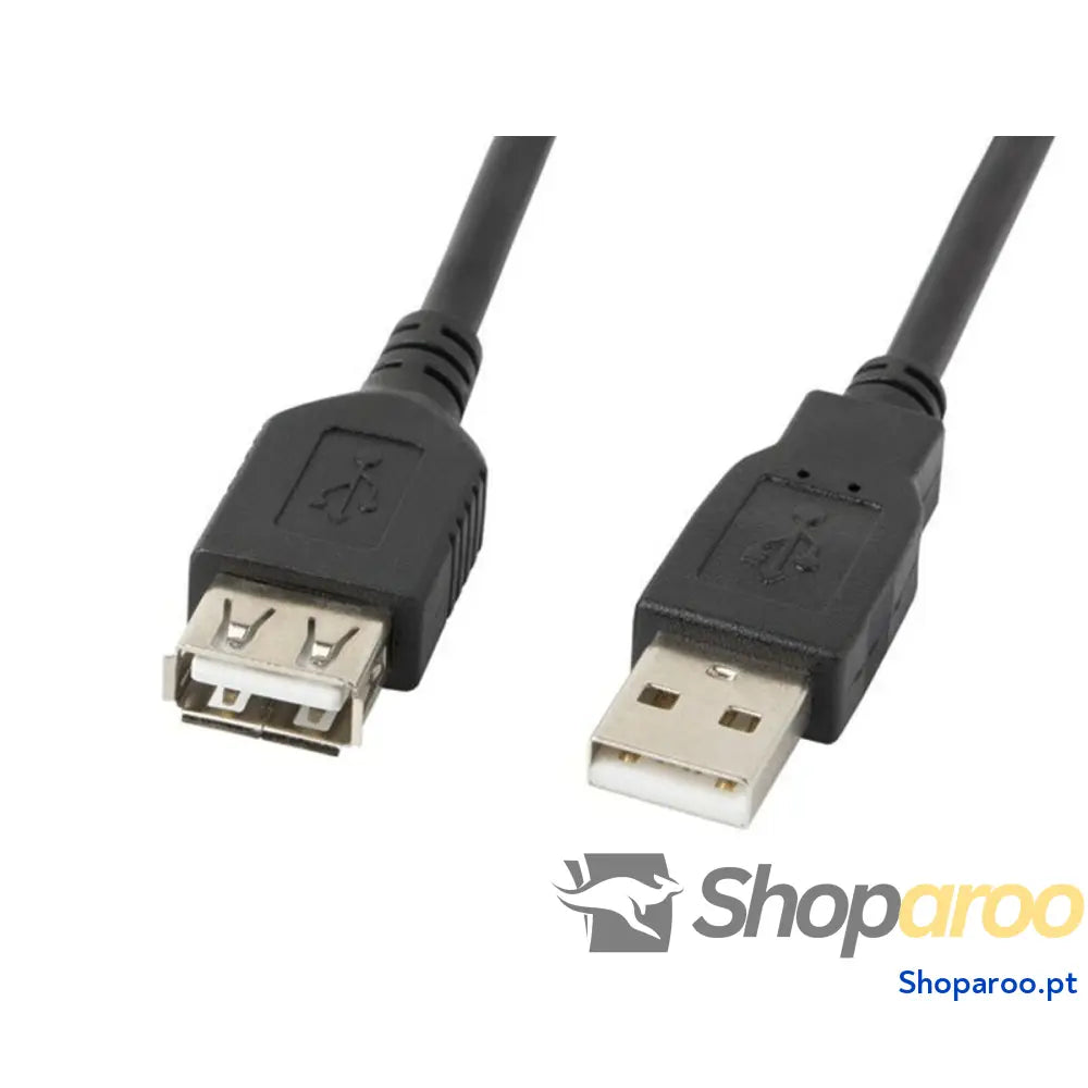 Cabo Alargador USB Lanberg CA-USBE-10CC-0007-BK Preto 70 cm Macho/Fêmea