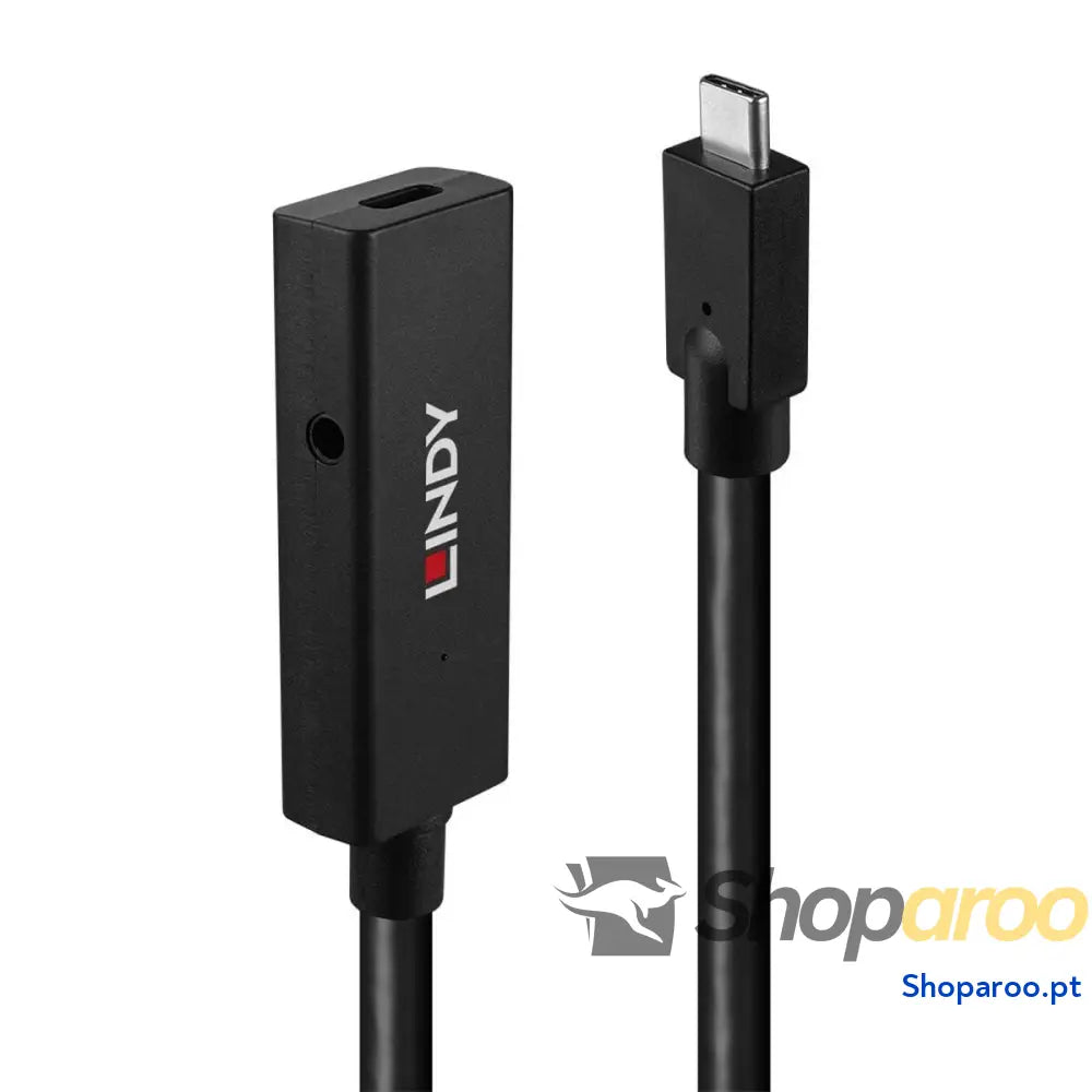 Cabo Alargador USB LINDY 43364 5 m Preto