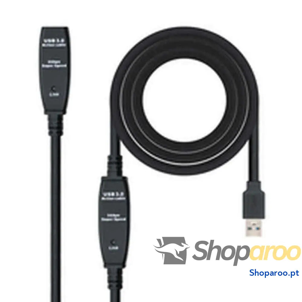 Cabo Alargador USB TooQ 10.01.0313 Preto 15 m 5 Gbps
