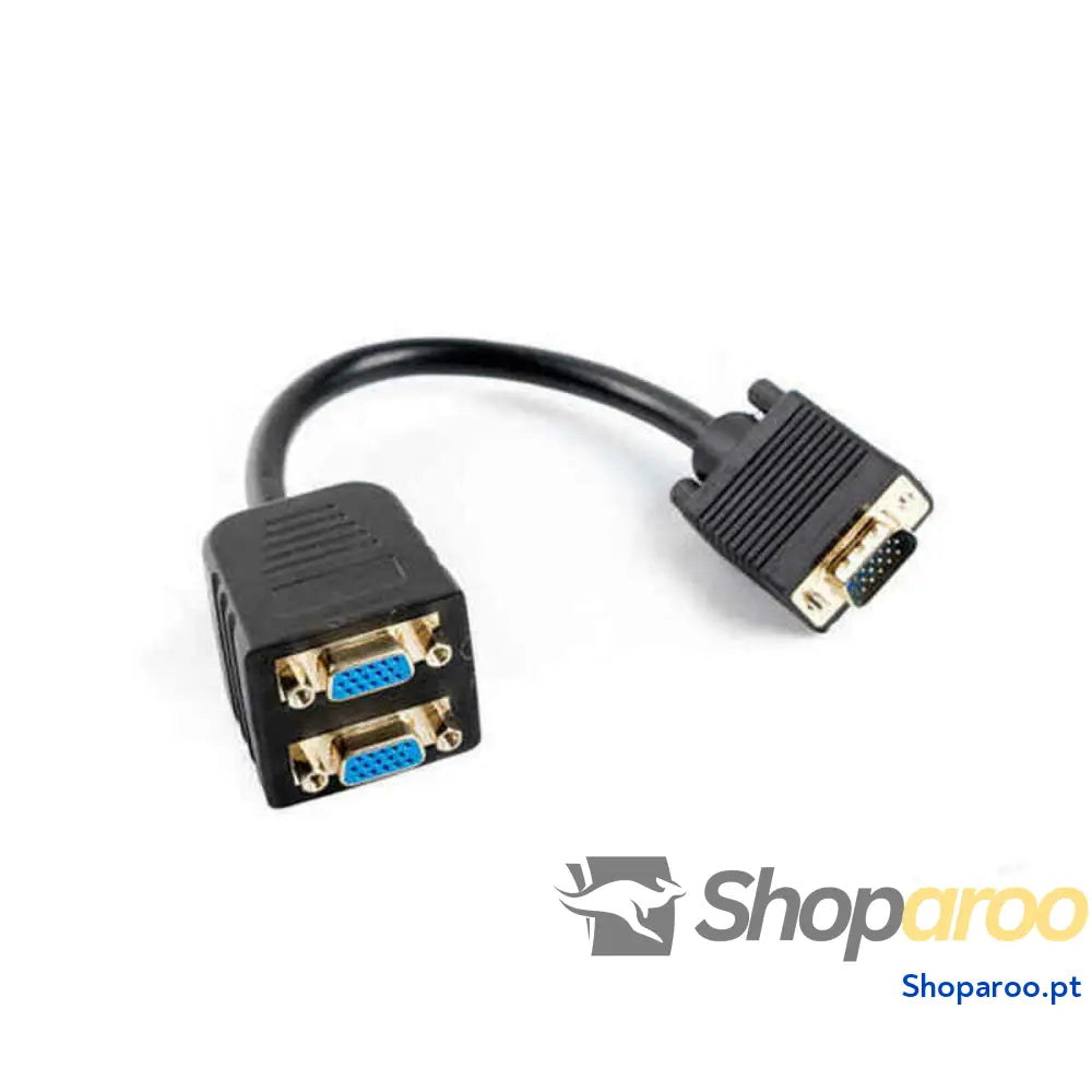 Cabo Alargador VGA Lanberg AD-0020-BK 0,2 m