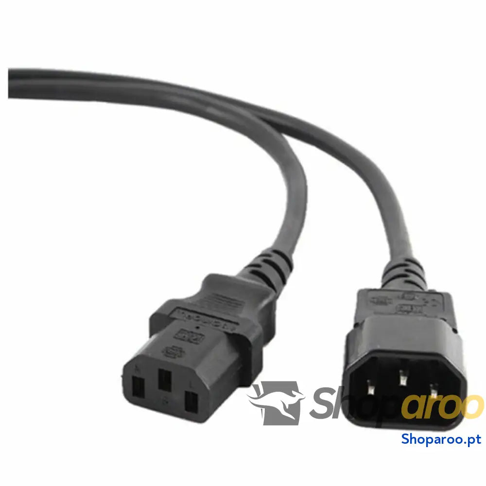 Cabo Alimentação CPU - Monitor GEMBIRD PC-189 Preto (1,8 m)