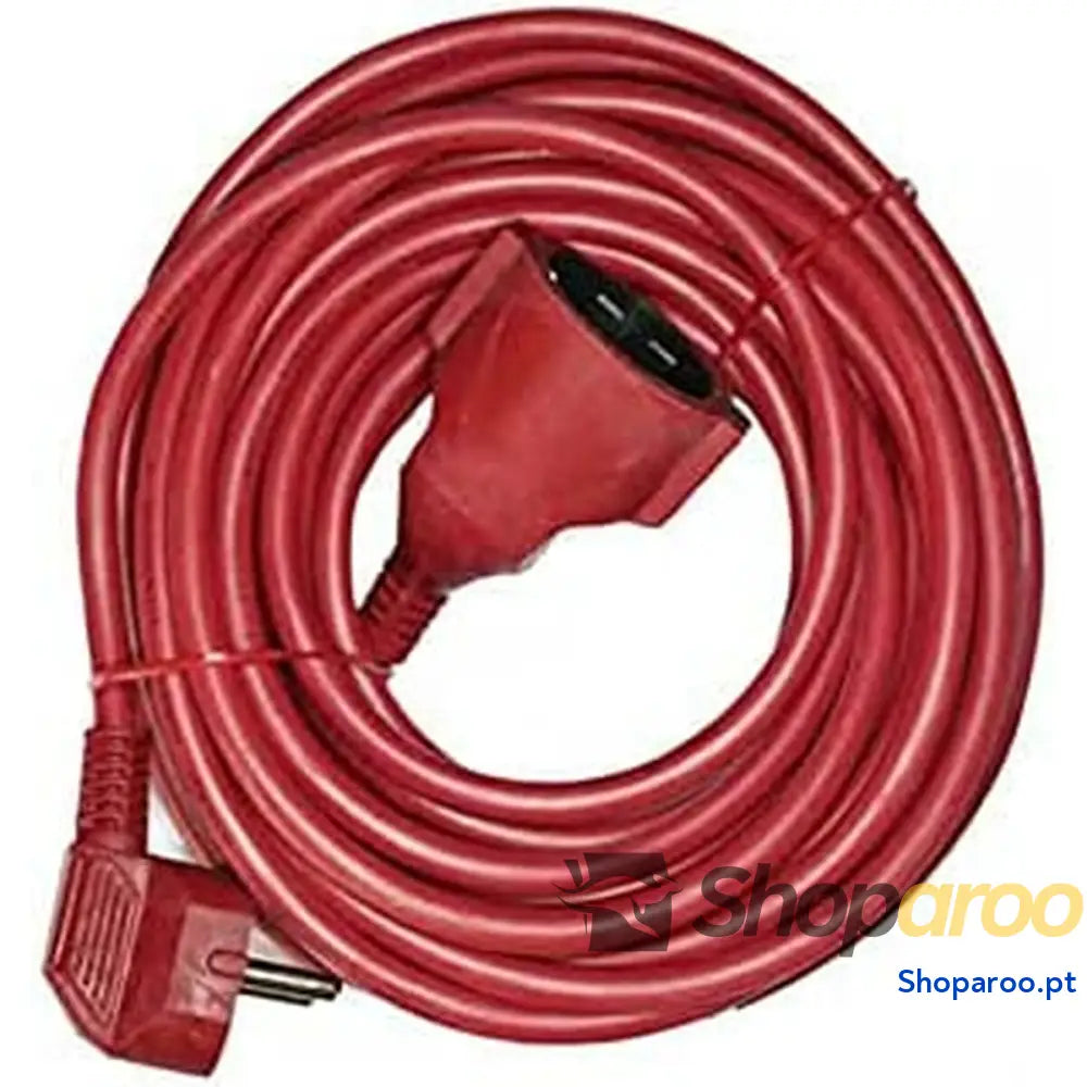 Cabo alongador EDM 23601 Vermelho 15 m Flexível