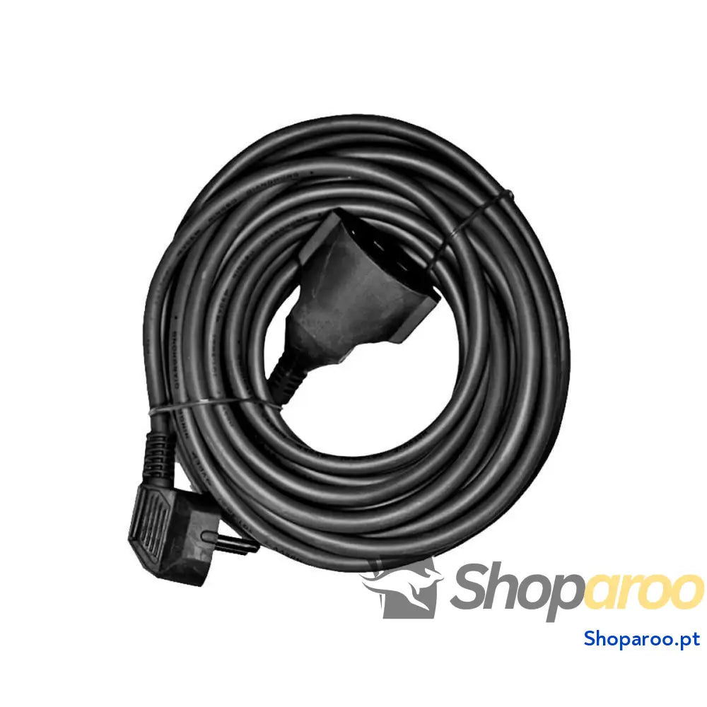 Cabo alongador EDM 23603 Preto 10 m Flexível