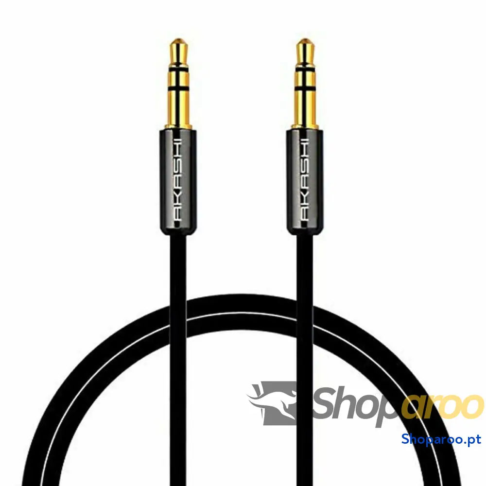 Cabo Áudio Jack (3,5 mm) Akashi ALTJ 35 B 1 m Preto