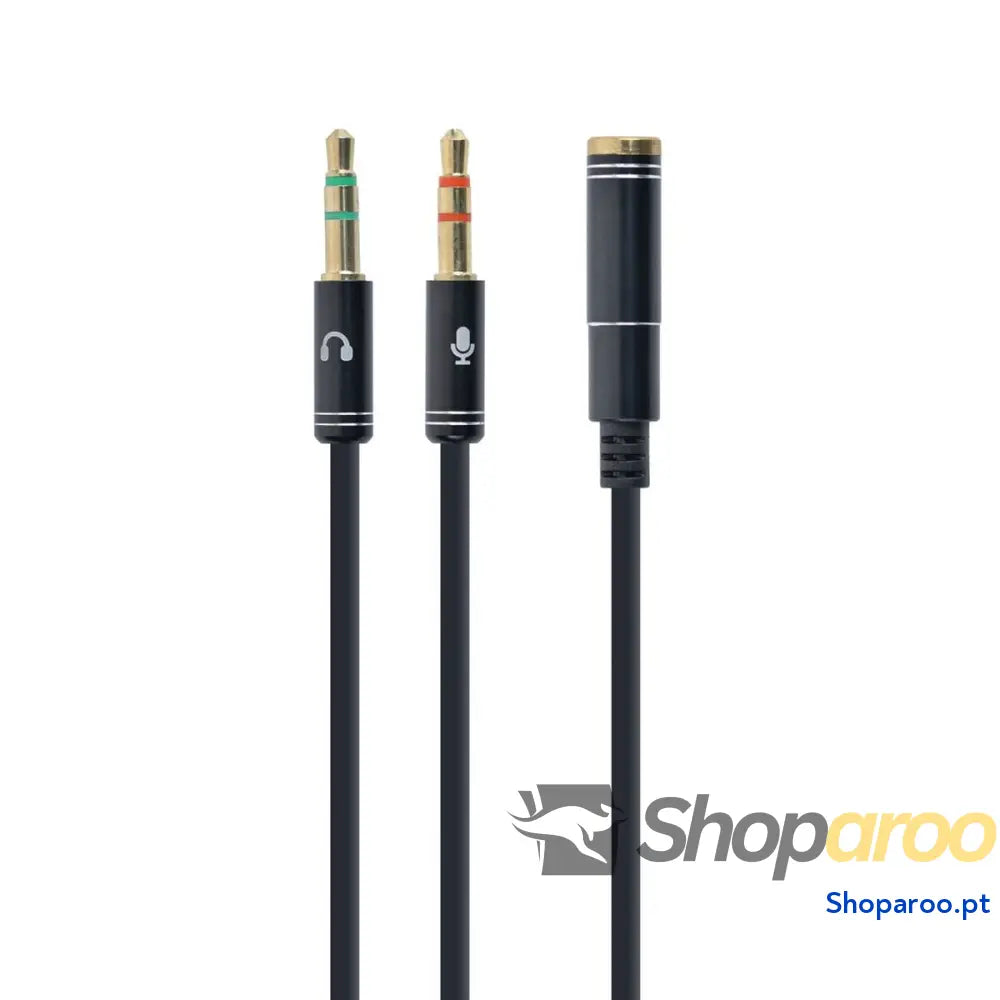 Cabo Áudio Jack (3,5 mm) Divisor GEMBIRD CCA-418M 20 cm
