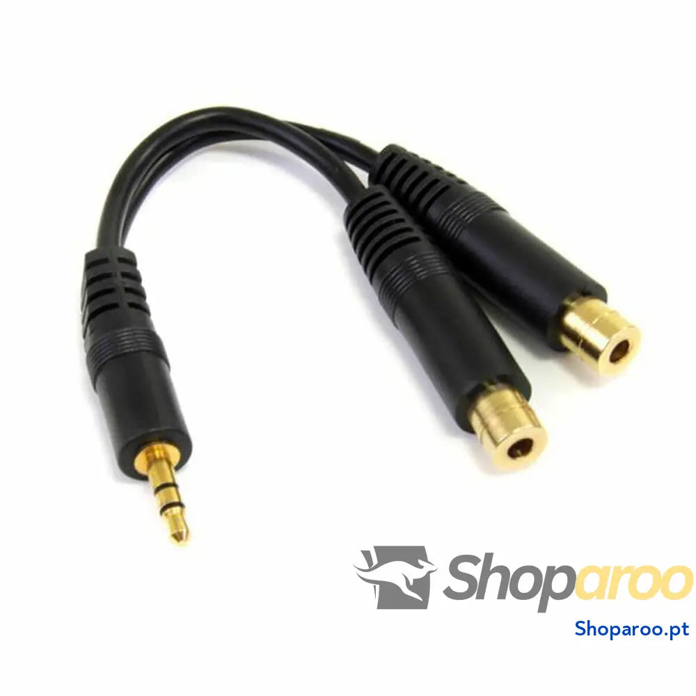 Cabo Áudio Jack (3,5 mm) Divisor Startech MUY1MFF              Preto 0,15 m