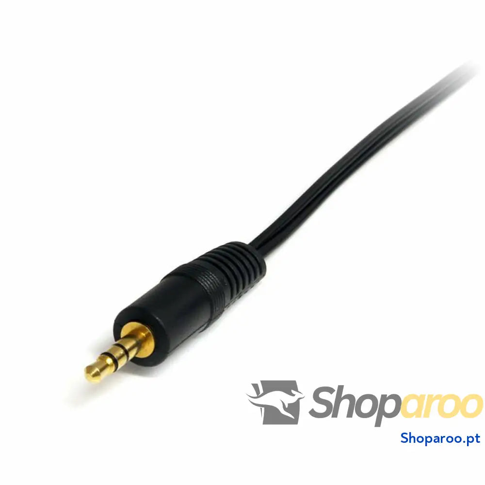 Cabo Áudio Jack (3,5 mm) para 2 RCA Startech MU3MMRCA Preto