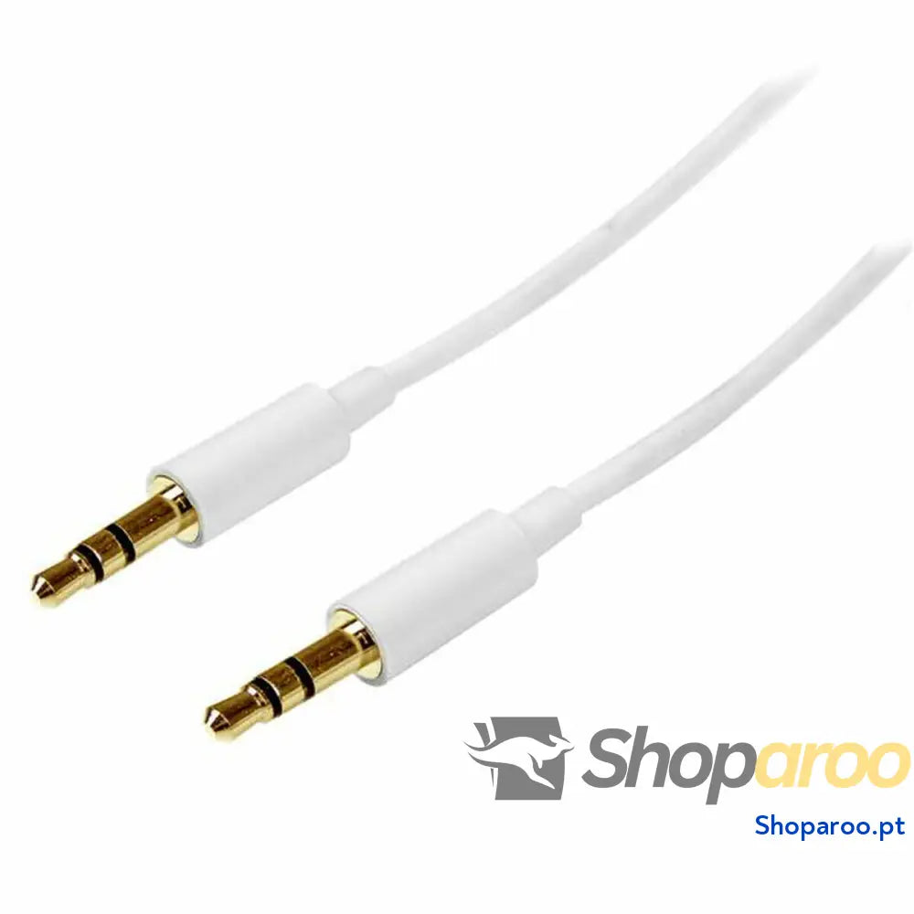 Cabo Áudio Jack (3,5 mm) Startech MU2MMMSWH Branco