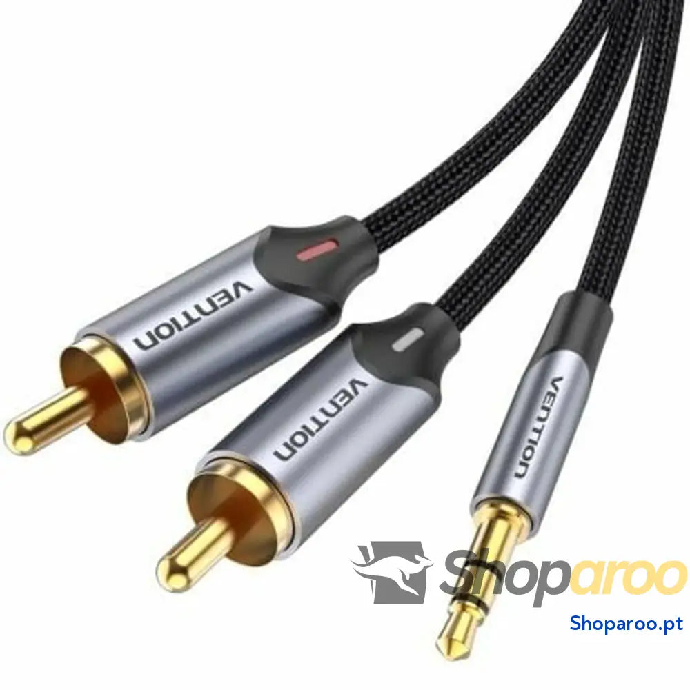 Cabo áudio jack para 2 RCA Vention BCNBG