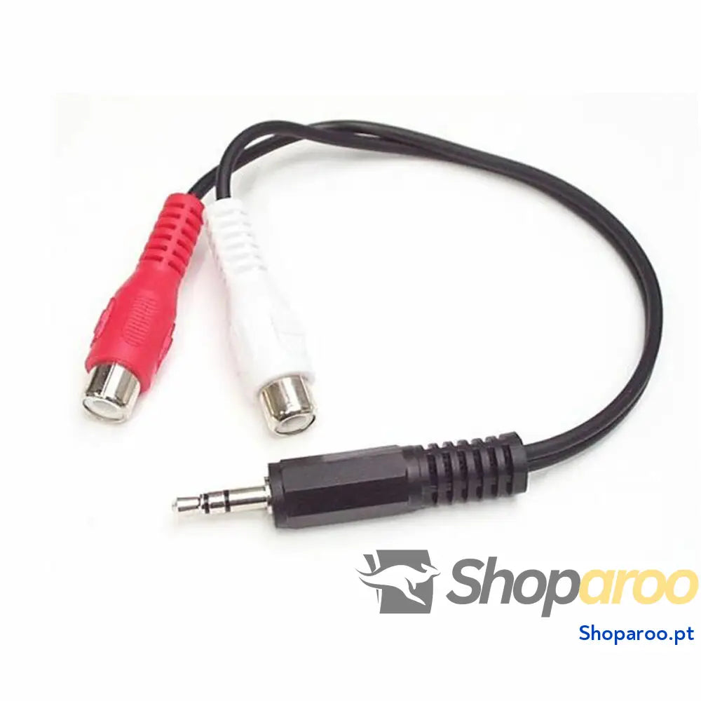 Cabo Áudio Jack RCA Startech MUMFRCA Preto 0,15 m