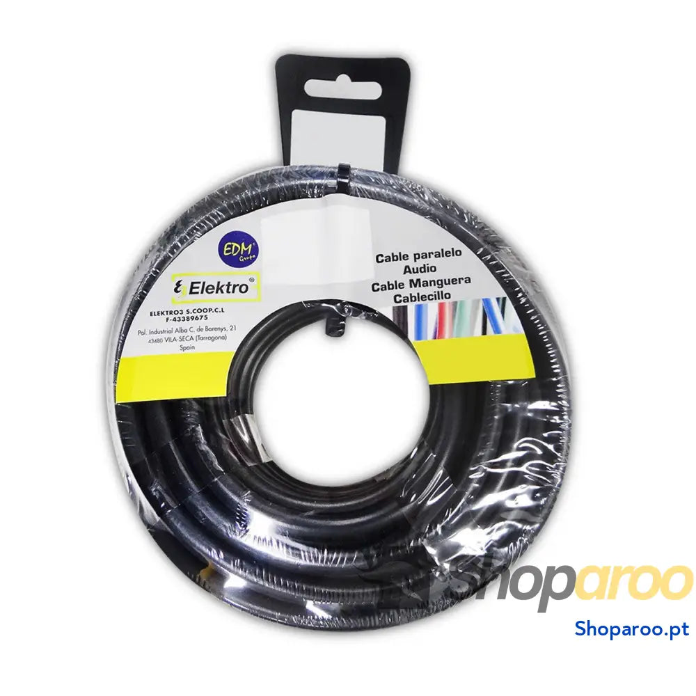 Cabo Coaxial Antena TV EDM 28330 Preto 5 m 3 x 1 mm