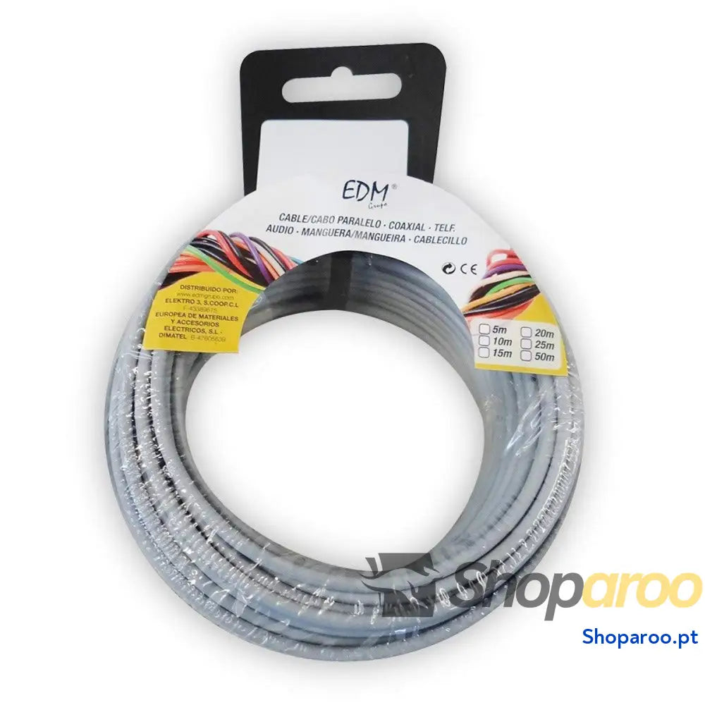 Cabo Coaxial Antena TV EDM 28479 Cinzento 50 m 2,5 mm