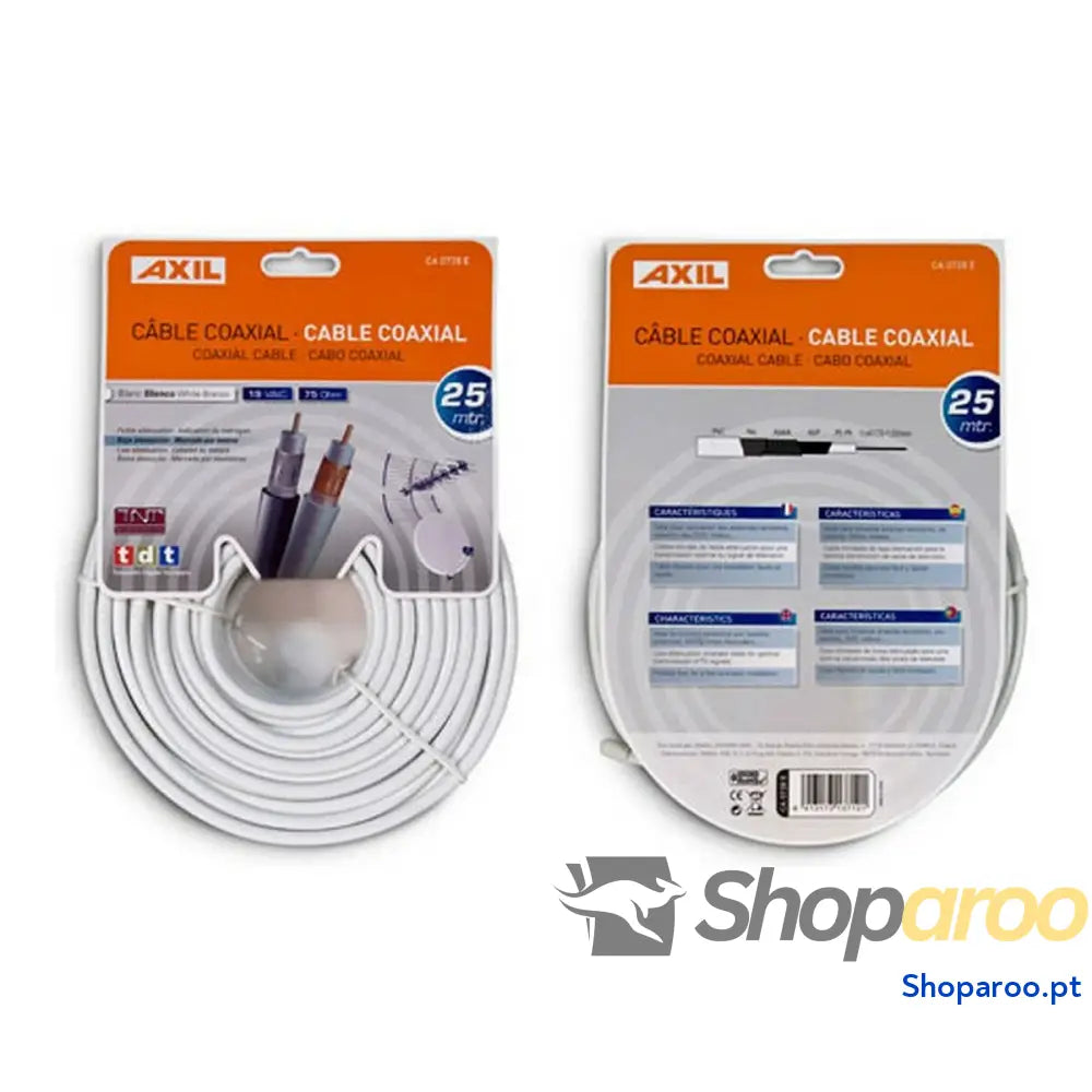 Cabo Coaxial Antena TV Engel 25 m Branco