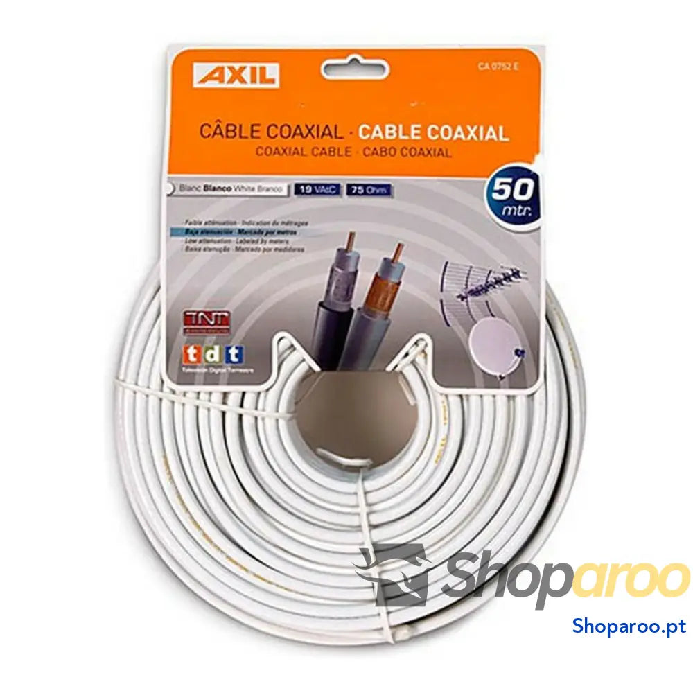 Cabo Coaxial Antena TV Engel 50 m