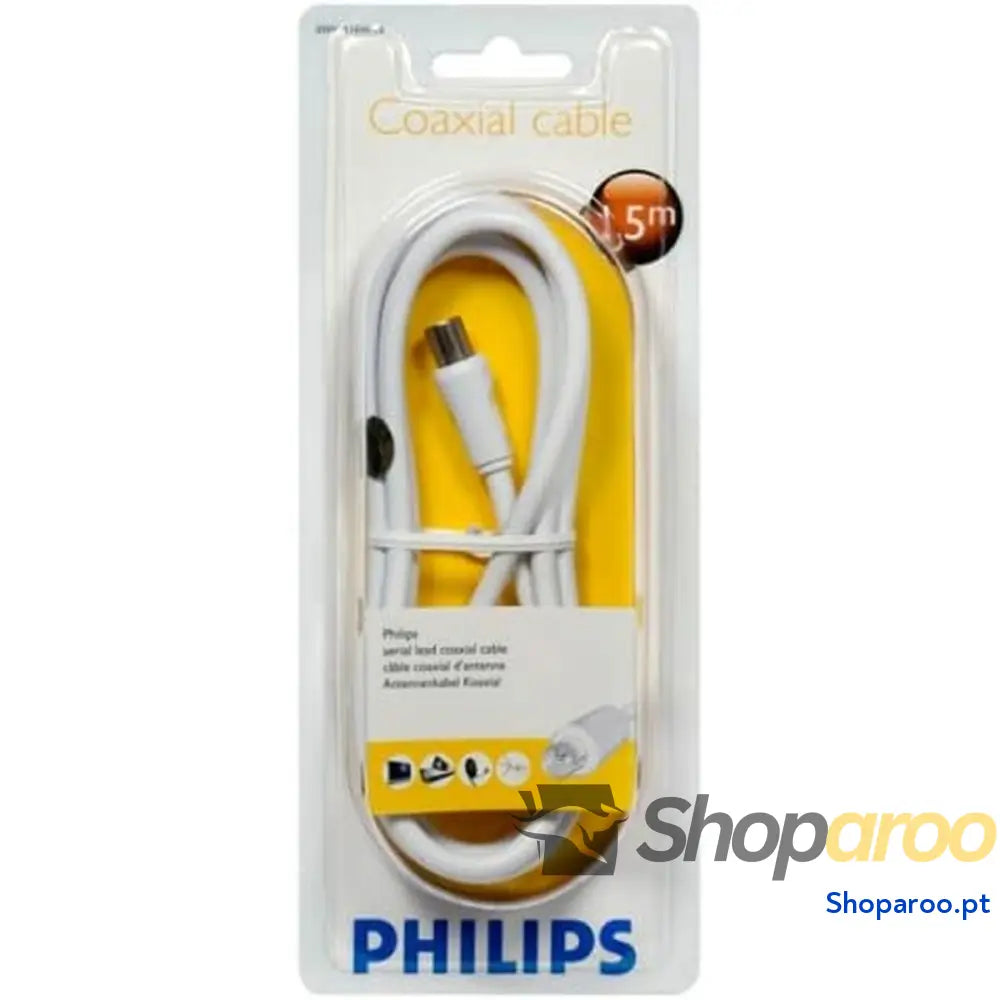 Cabo Coaxial Antena TV Philips SWV2516W/10 Cobre 1,5 m