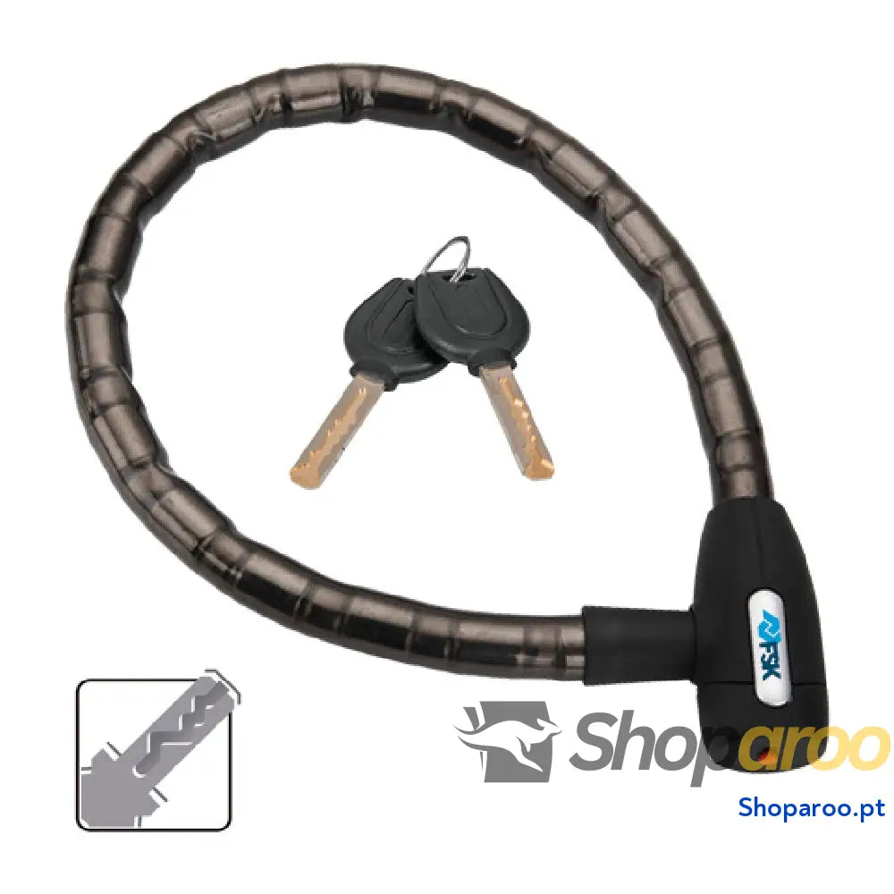 Cabo com cadeado Ferrestock 22 mm 100 cm