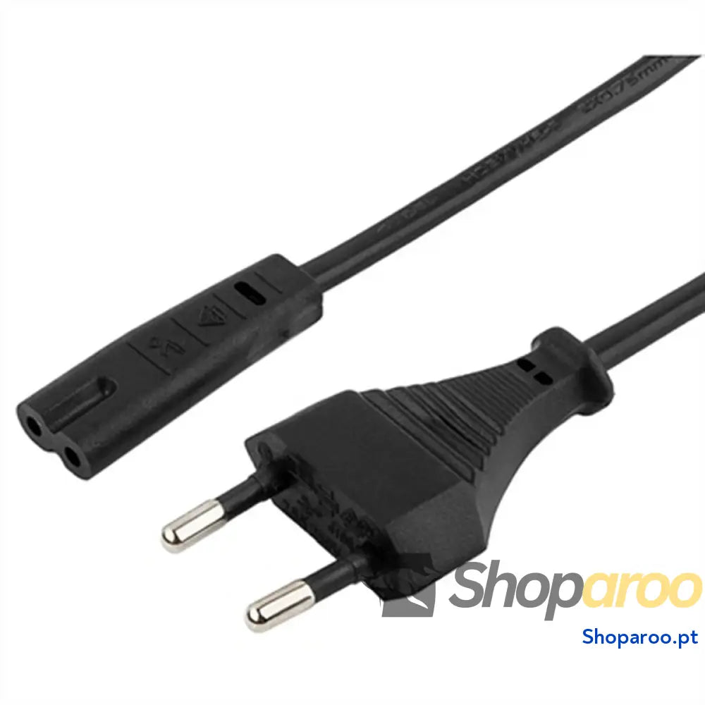 Cabo de Alimentação GEMBIRD PC-184/2 (1,8 m) Preto 1,8 m
