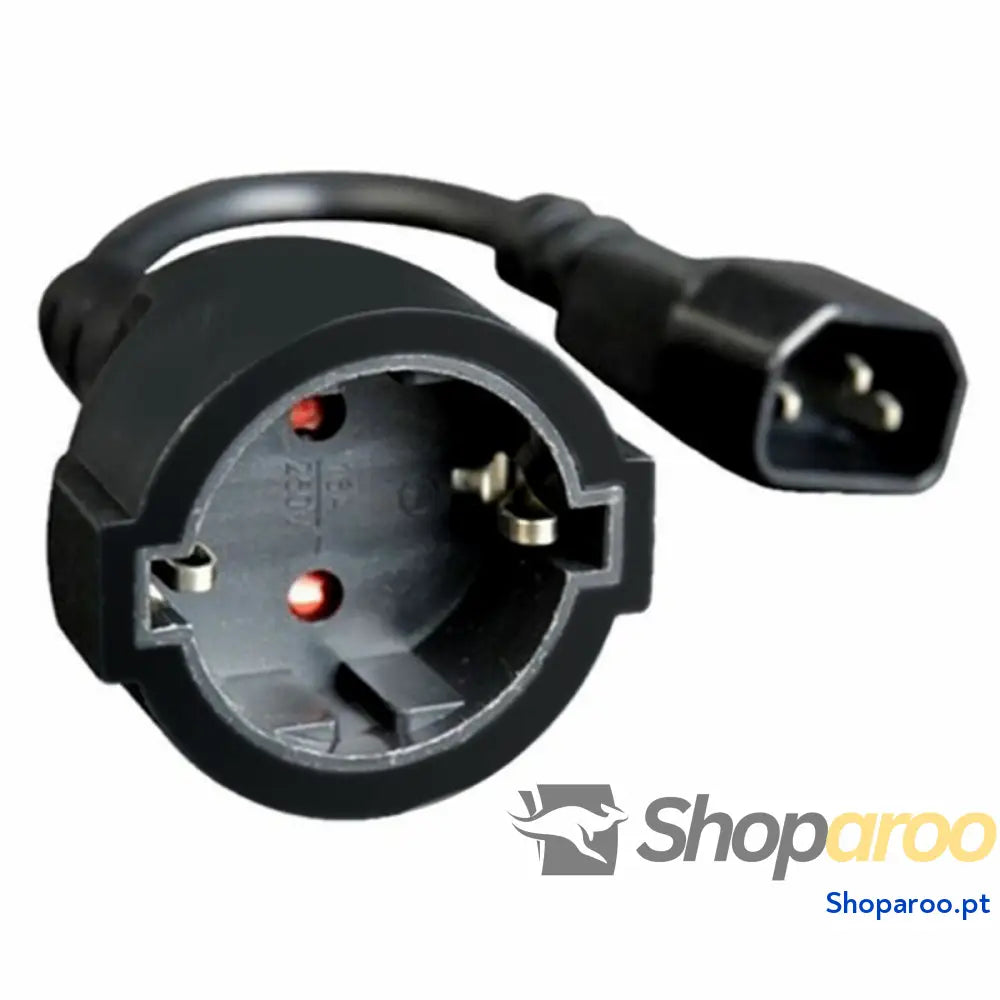 Cabo de Alimentação GEMBIRD PC SFC14M 01 C14 Preto 15 cm