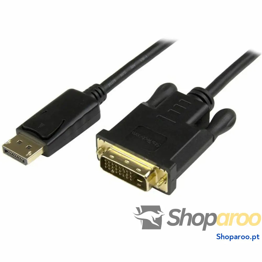 Cabo DisplayPort a DVI Startech DP2DVI2MM3 95 cm Preto