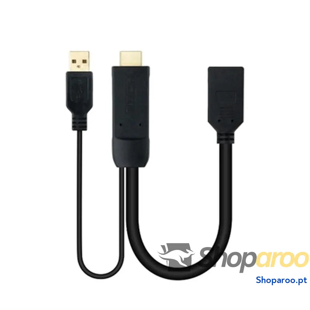 Cabo DisplayPort a HDMI NANOCABLE 10.16.0205 Preto 20 cm 4K Ultra HD