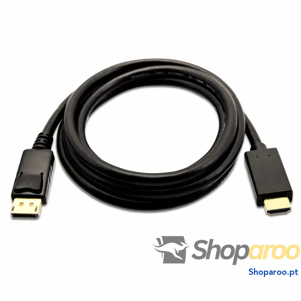 Cabo DisplayPort a HDMI V7 V7DP2HD-03M-BLK-1E Preto 3 m