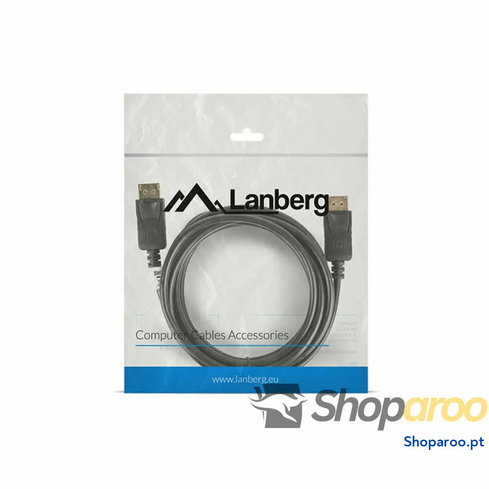 Cabo DisplayPort Lanberg CA-DPDP-10CC-0030-BK Preto 3 m