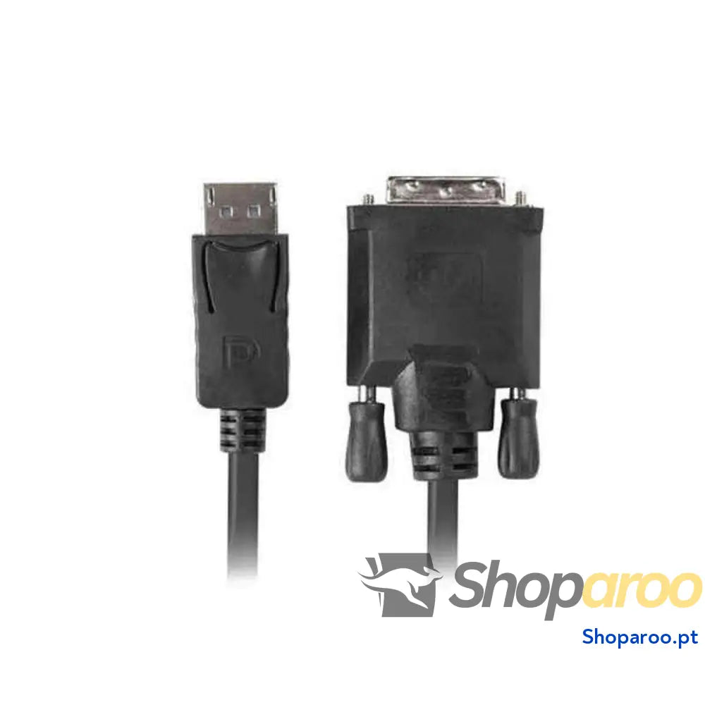 Cabo DisplayPort Lanberg CA-DPDV-10CU-0018-BK Preto
