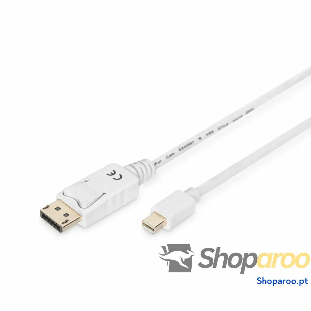 Cabo DisplayPort Mini a Display Port Digitus AK-340102-020-W Branco 2 m