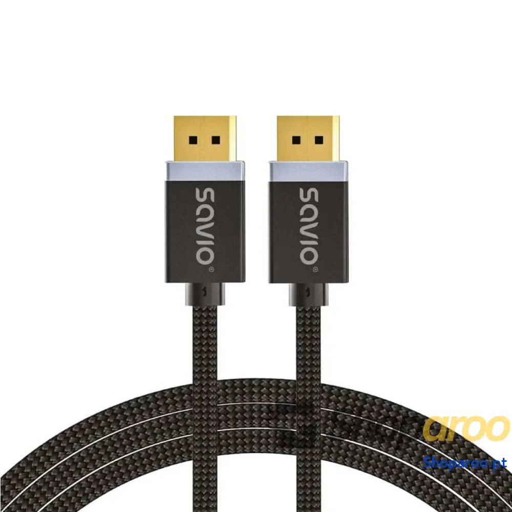 Cabo DisplayPort Savio CL-166 Preto 2 m