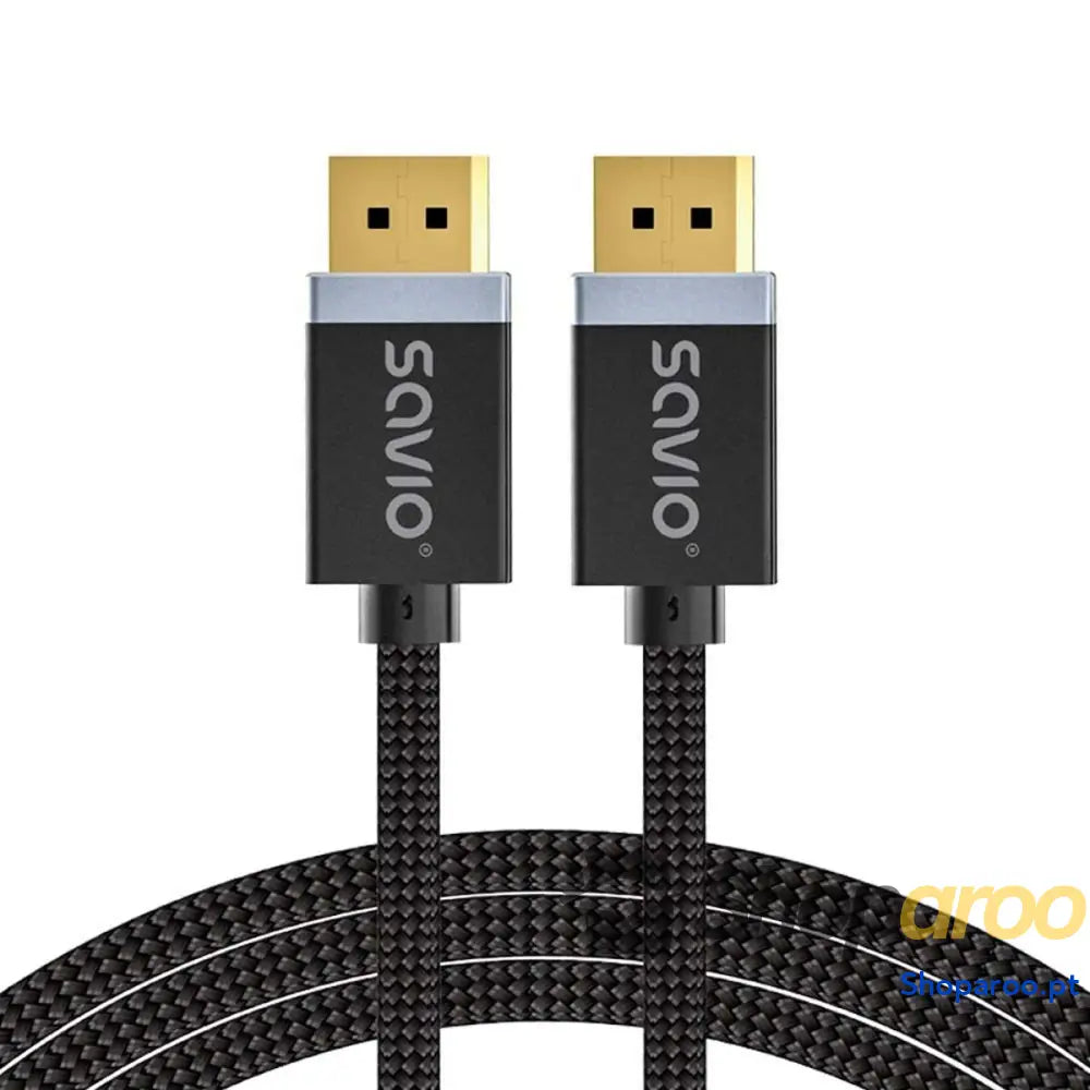 Cabo DisplayPort Savio CL-176 Preto 3 m