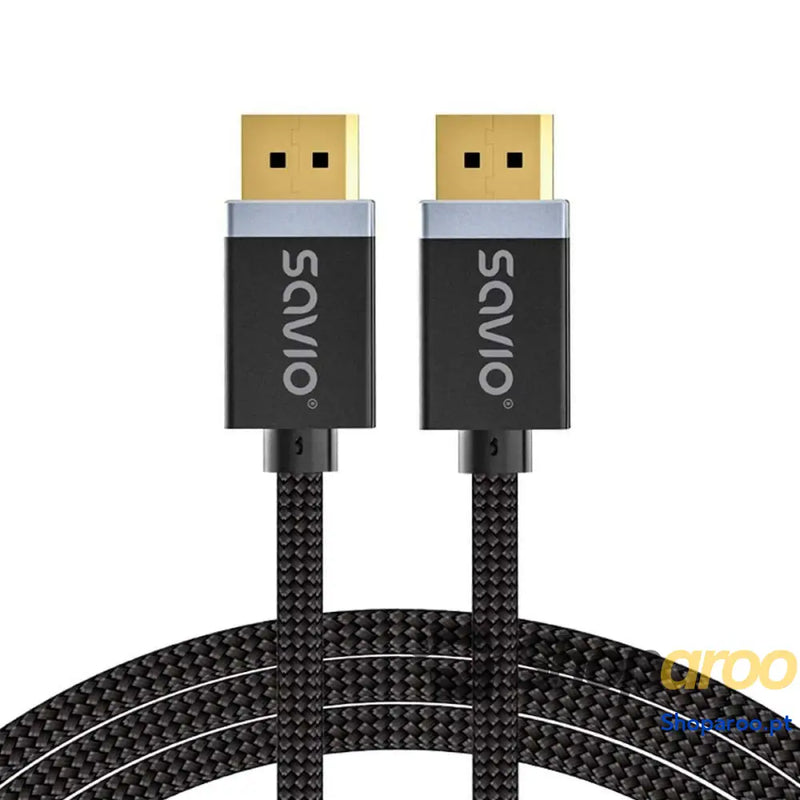 Cabo DisplayPort Savio CL-176 Preto 3 m