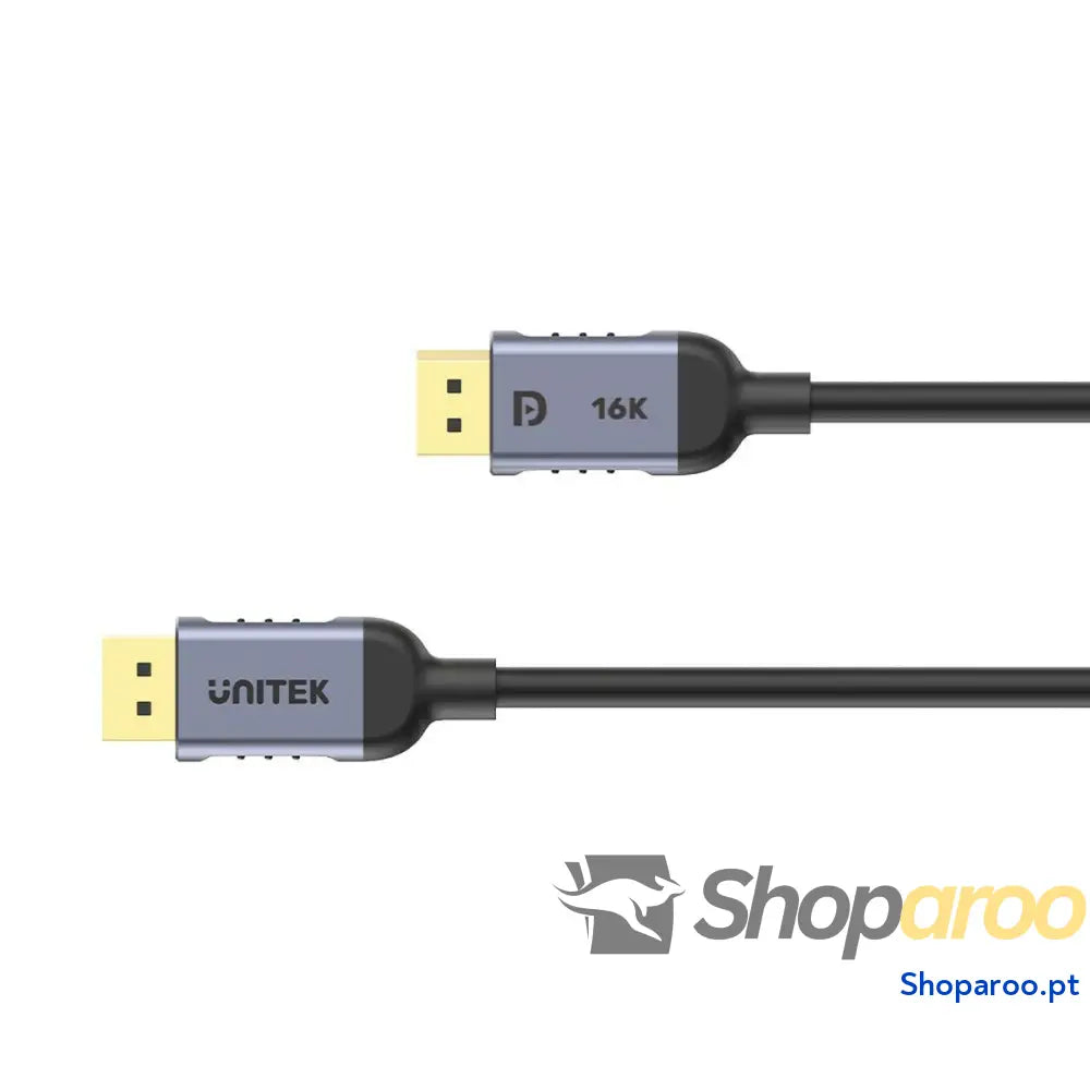 Cabo DisplayPort Unitek C1628GY01-1.5M Preto Cinzento 1,5 m