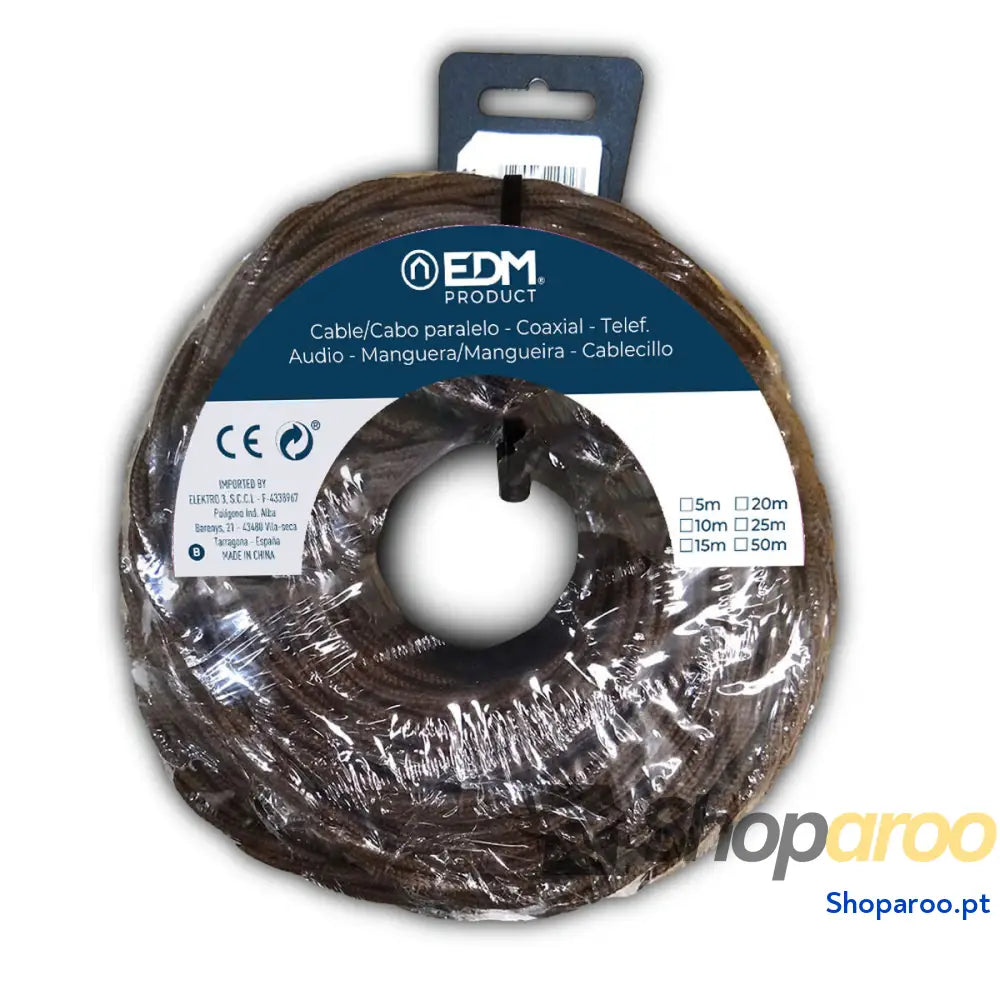Cabo EDM 11893 Castanho 3 x 1,5 mm 5 m