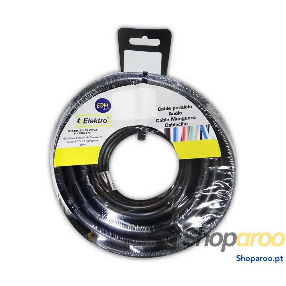 Cabo EDM 28046 Preto 2 x 1 mm 10 m