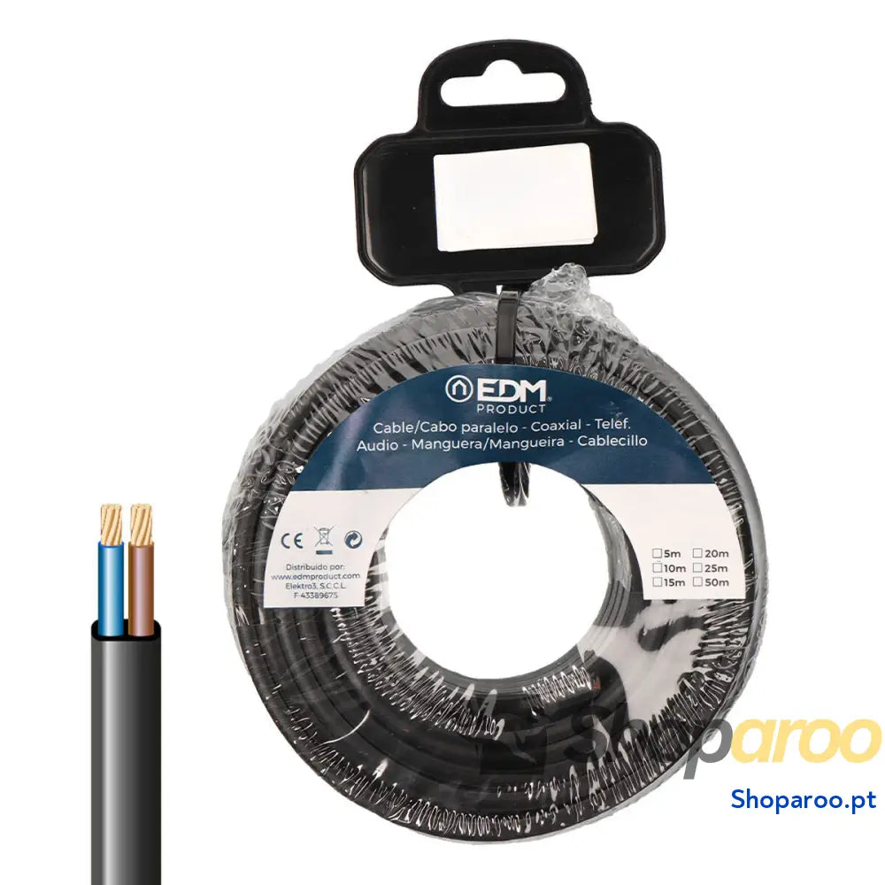 Cabo EDM 28514 Preto 25 m Plano