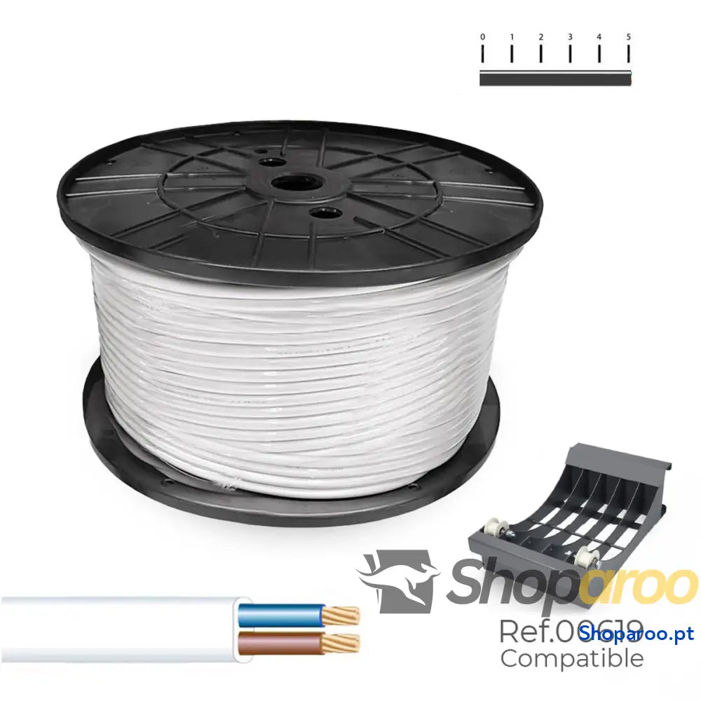 Cabo Elétrico Mangueira Sediles Branco 2 x 1,5 mm 200 m h05vvh2-f