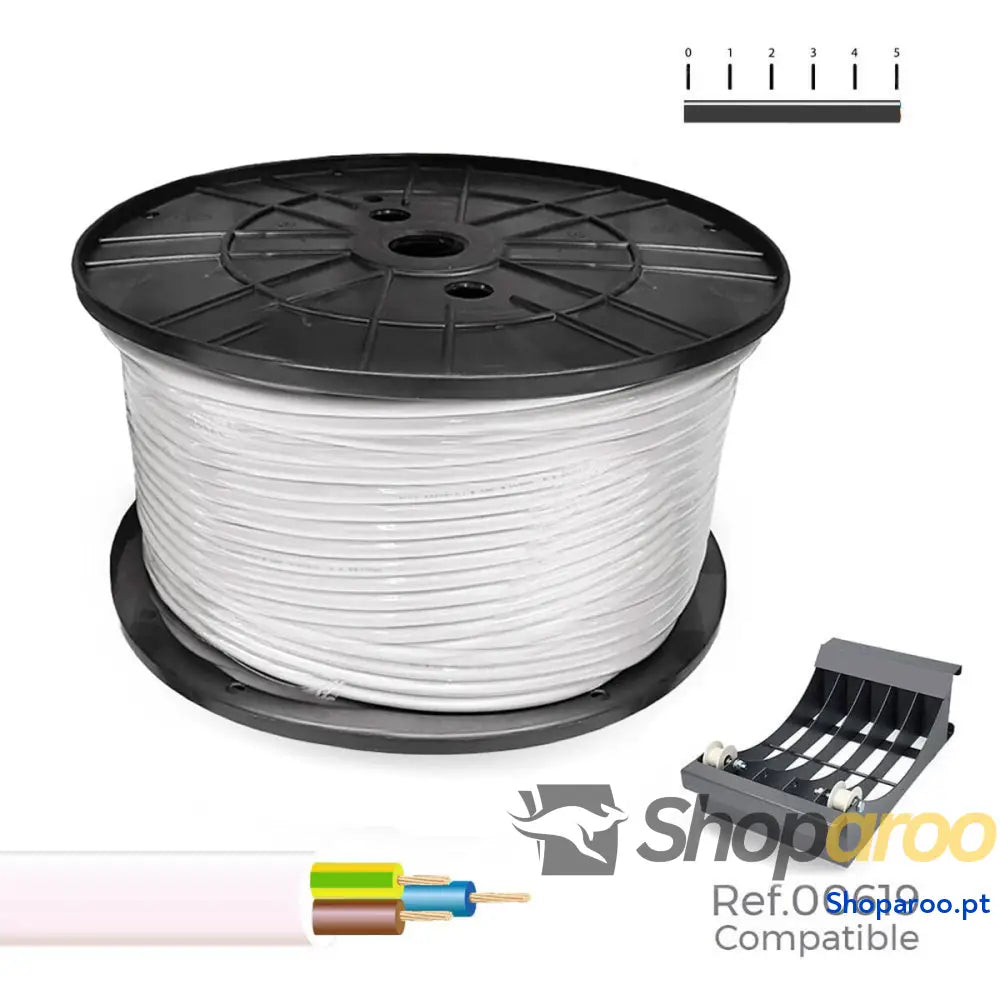 Cabo Elétrico Mangueira Sediles vv-k0.6/1kv Branco 3 x 2,5 mm 100 m