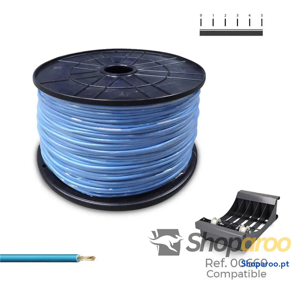 Cabo Elétrico Unifilar Sediles Azul 400 m h07z1-k Bobine