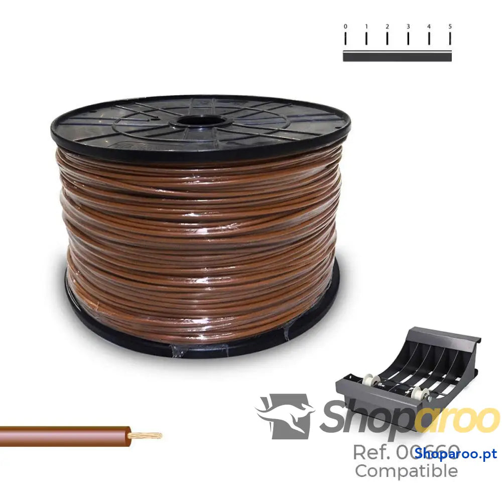 Cabo Elétrico Unifilar Sediles Castanho 400 m h07z1-k Bobine