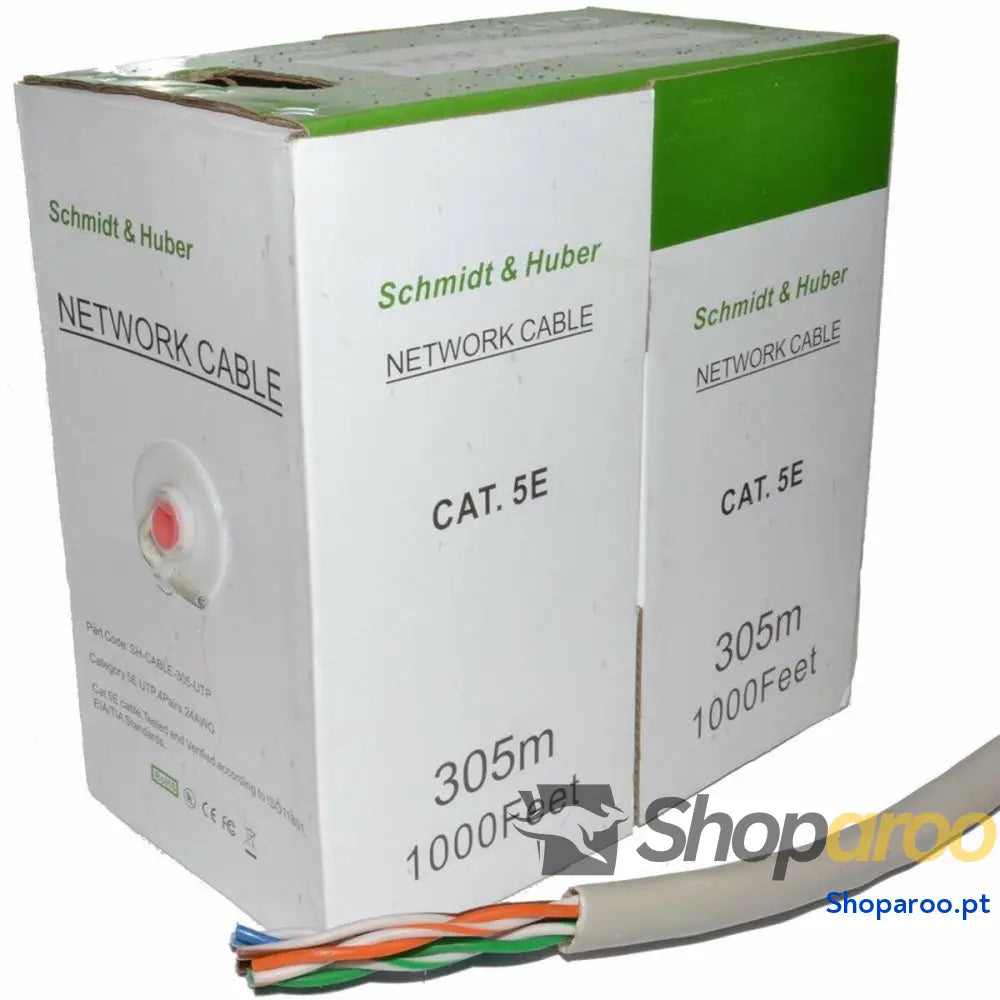 Cabo Ethernet LAN GEMBIRD UPC-5004E-SOL Cinzento 305 m 305 m